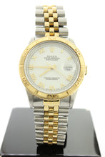 Load image into Gallery viewer, Rolex Datejust Thunderbird Turn-o-Graph 18K Yellow Gold & Steel 36mm White Roman Dial 16263 - Arnik Jewellers