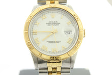 Load image into Gallery viewer, Rolex Datejust Thunderbird Turn-o-Graph 18K Yellow Gold & Steel 36mm White Roman Dial 16263 - Arnik Jewellers