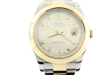 Load image into Gallery viewer, Rolex Datejust II 18K Yellow Gold & Stainless Steel Silver Diamond Dial 41mm Oyster 116333 - Arnik Jewellers