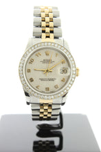 Load image into Gallery viewer, Rolex Datejust 31mm 18K Yellow Gold & Stainless Steel Jubilee Jubilee Arabic Dial 68273 Diamond Bezel - Arnik Jewellers