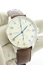 Load image into Gallery viewer, IWC Portuguese Automatic Chronograph Stainless Steel 41mm Silver Dial IW3714 - Arnik Jewellers