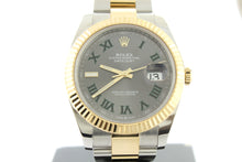 Load image into Gallery viewer, Rolex Datejust 41mm Wimbledon Dial Oyster 18K Yellow Gold & Stainless Steel 126333 - Arnik Jewellers
