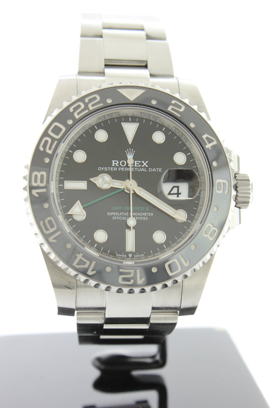 Rolex GMT Master II Bruce Wayne Ceramic Bezel Stainless Steel Oyster 126710GRNR - Arnik Jewellers