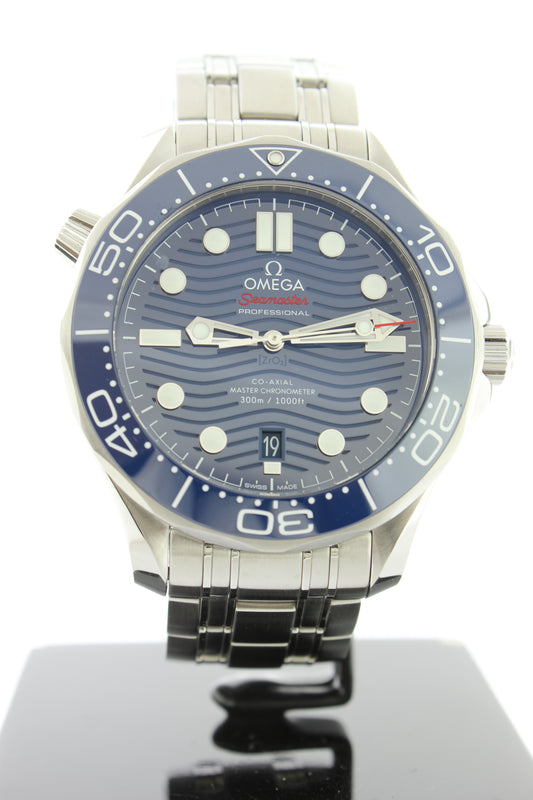 Omega Seamaster Diver 300M Co-Axial Master Chronometer 42mm Blue Wave 210.30.42.20.03.001 - Arnik Jewellers