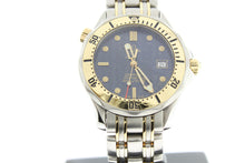 Load image into Gallery viewer, Omega Seamaster 300 Chronometer 18K Yellow Gold & Steel Blue Wave Dial 2342.80.00 - Arnik Jewellers