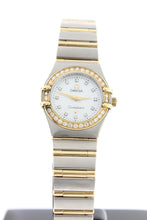 Load image into Gallery viewer, Omega Constellation Ladies 18K Yellow Gold & Stainless Steel Diamond Bezel Mother of Pearl Diamond Dial 895.1203 - Arnik Jewellers