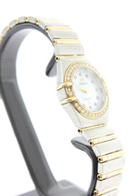Load image into Gallery viewer, Omega Constellation Ladies 18K Yellow Gold & Stainless Steel Diamond Bezel Mother of Pearl Diamond Dial 895.1203 - Arnik Jewellers