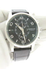 Load image into Gallery viewer, Montblanc Flyback Chronograph 43MM Black Stainless Steel Leather Strap 43mm 7175 - Arnik Jewellers