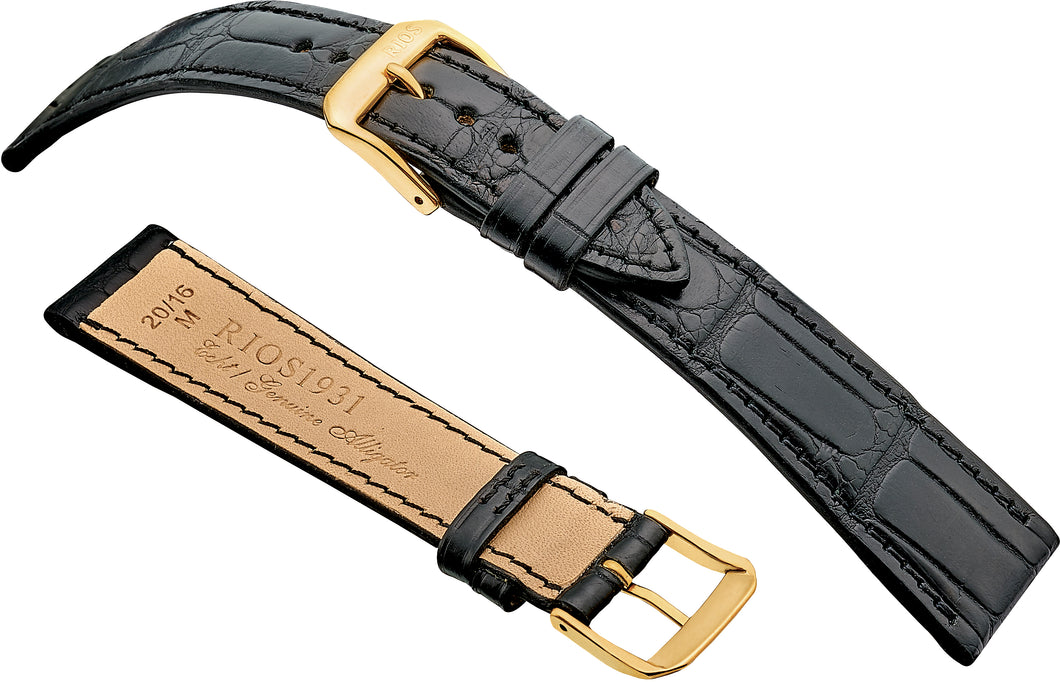 RIOS1931 Senator Genuine Alligator Leather - Matt Finish R272