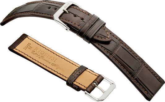 RIOS1931 Senator Genuine Alligator Leather - Matt Finish R272