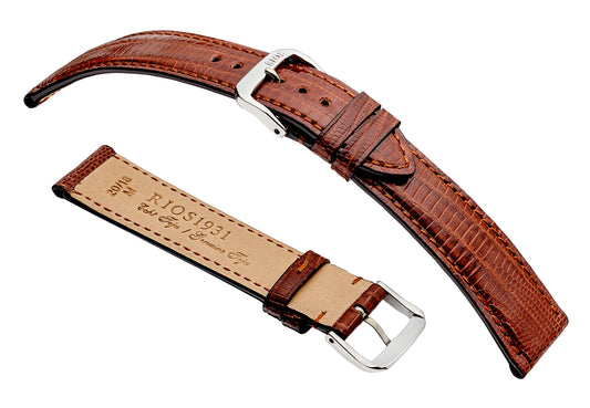 RIOS1931 Avenue Genuine Teju Lizard Leather - Glossy Finish R222