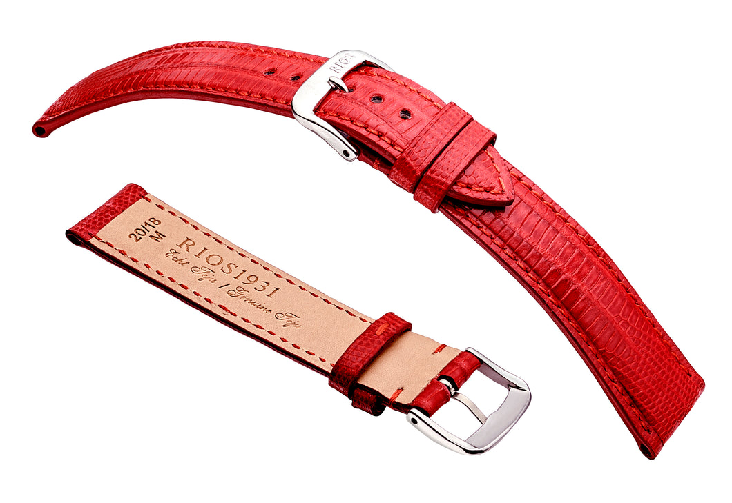 RIOS1931 Avenue Genuine Teju Lizard Leather - Glossy Finish R222