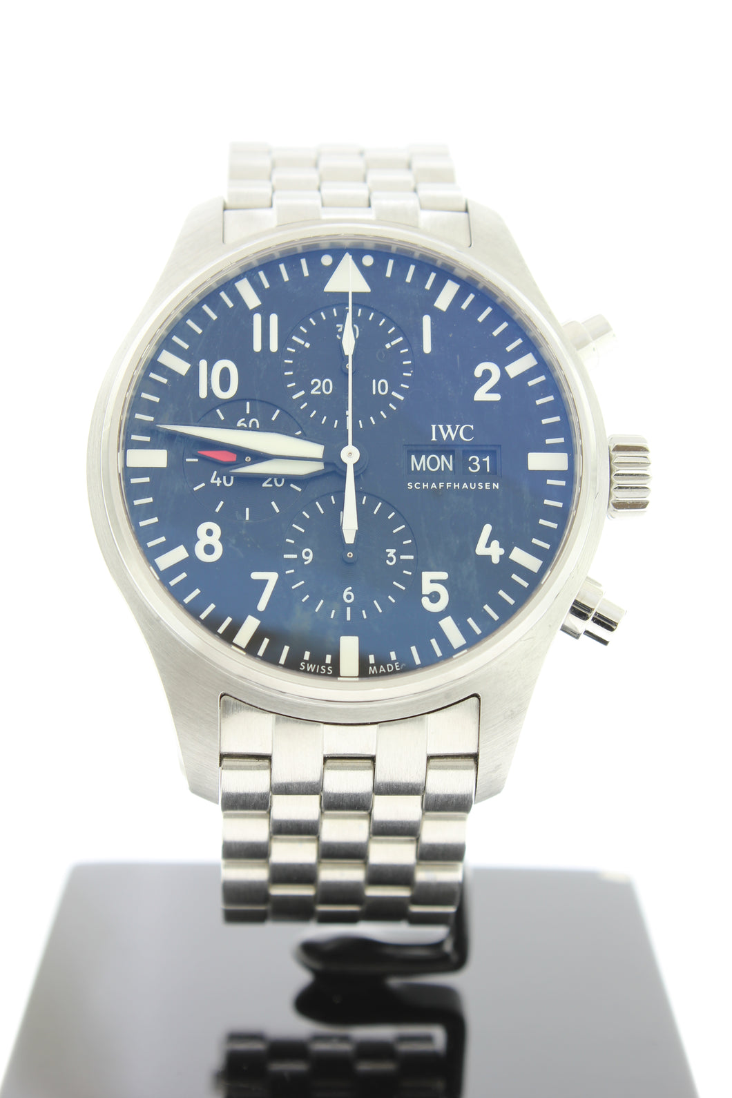 IWC Pilot Automatic Chronograph 43mm IW377710 Stainless Steel Black Dial - Arnik Jewellers