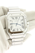 Load image into Gallery viewer, Carter Santos Large Automatic Swiss Silver Dial 39.8 x 47.5mm 4072 Stainless Steel - Arnik Jewellers
