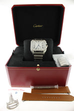 Load image into Gallery viewer, Carter Santos Large Automatic Swiss Silver Dial 39.8 x 47.5mm 4072 Stainless Steel - Arnik Jewellers
