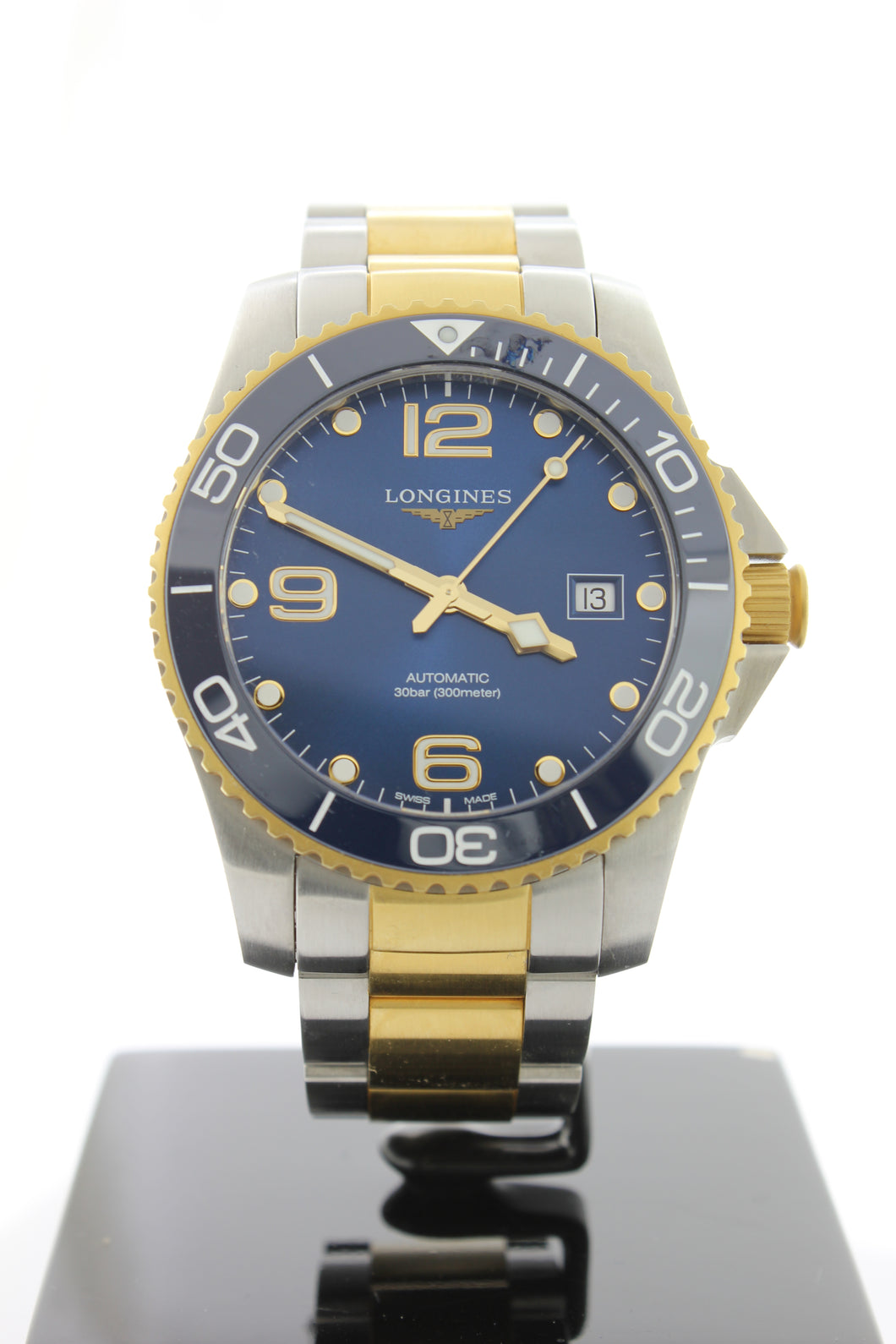 Longines HydroConquest Automatic Blue Dial Stainless Steel & Yellow Gold PVD 41mm L3.781.3 - Arnik Jewellers