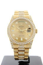 Load image into Gallery viewer, Rolex President Day Date Solid 18K Yellow Gold 118348 Jubilee Diamond Dial, Bezel &amp; Lugs - Arnik Jewellers
