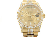 Load image into Gallery viewer, Rolex President Day Date Solid 18K Yellow Gold 118348 Jubilee Diamond Dial, Bezel &amp; Lugs - Arnik Jewellers
