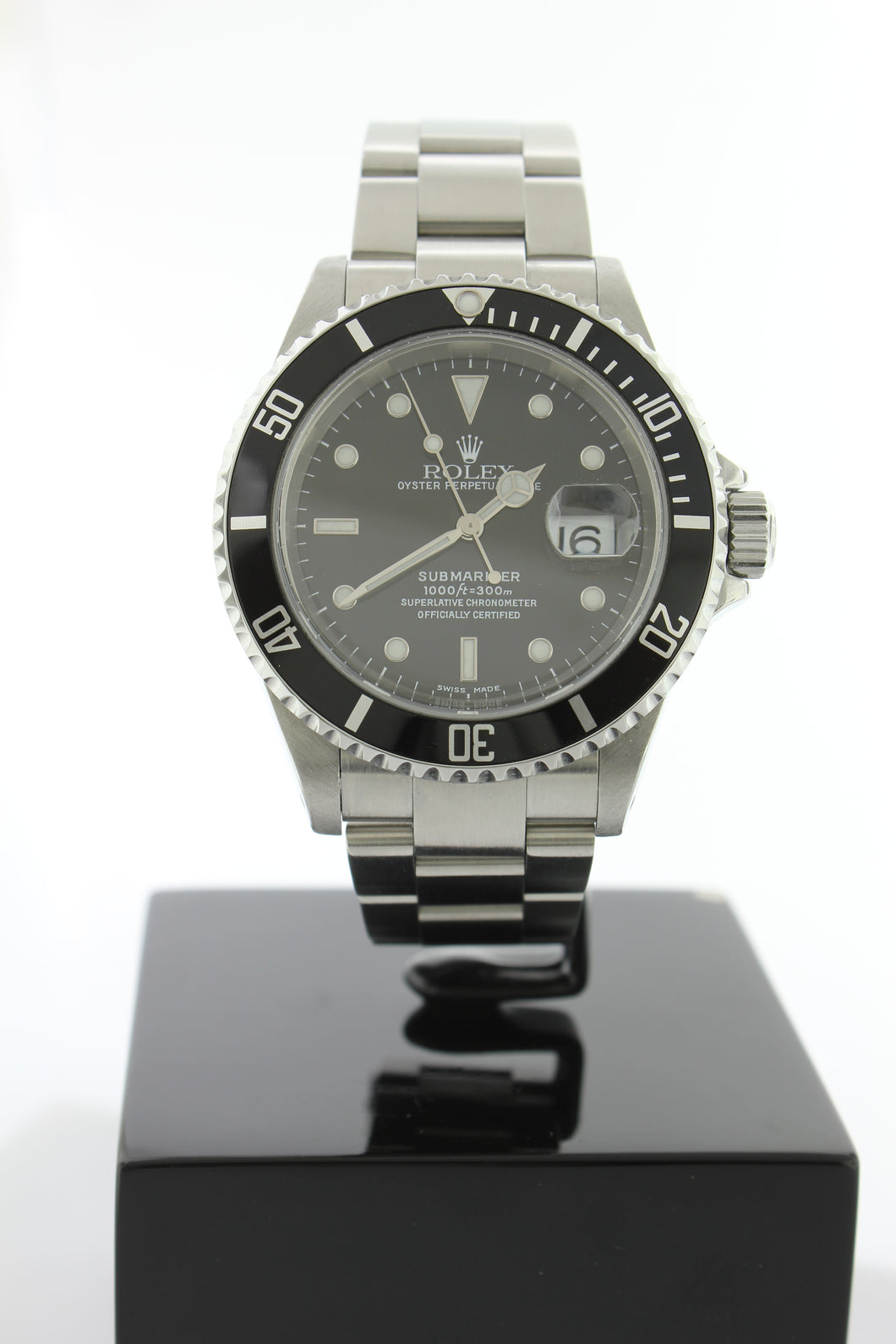 Rolex Submariner Date Stainless Steel Oyster 16610 40mm Black Dial - Arnik Jewellers