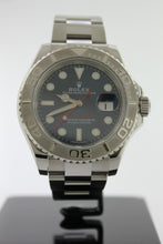 Load image into Gallery viewer, Rolex Yachtmaster Blue Dial Platinum Bezel 116622 Stainless Steel 40mm Oyster - Arnik Jewellers
