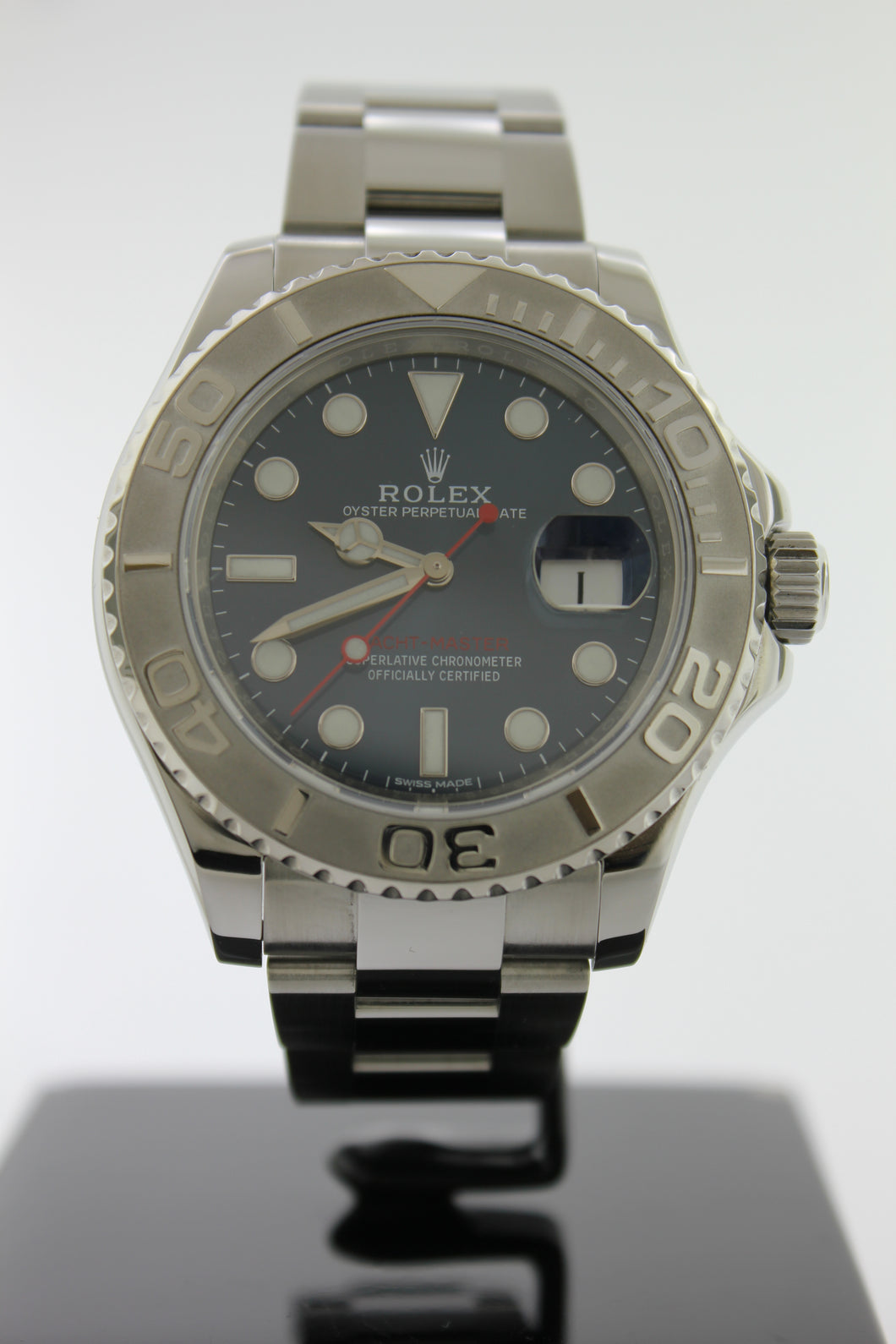Rolex Yachtmaster Blue Dial Platinum Bezel 116622 Stainless Steel 40mm Oyster - Arnik Jewellers