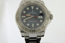 Load image into Gallery viewer, Rolex Yachtmaster Blue Dial Platinum Bezel 116622 Stainless Steel 40mm Oyster - Arnik Jewellers
