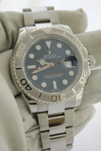 Load image into Gallery viewer, Rolex Yachtmaster Blue Dial Platinum Bezel 116622 Stainless Steel 40mm Oyster - Arnik Jewellers
