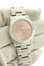 Load image into Gallery viewer, Rolex Lady 31mm Oyster Perpetual Salmon Dial Stainless Steel 77080 - Arnik Jewellers
