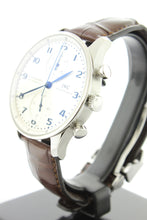 Load image into Gallery viewer, IWC Portuguese Automatic Chronograph Stainless Steel 41mm Silver Dial IW3714 - Arnik Jewellers
