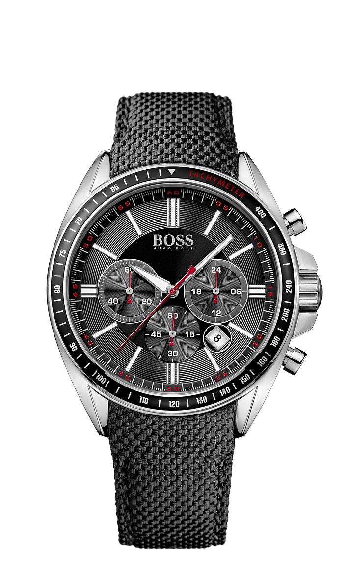 Hugo Boss 1513087 Chronograph Black Kevlar Strap Driver Watch - Arnik Jewellers
