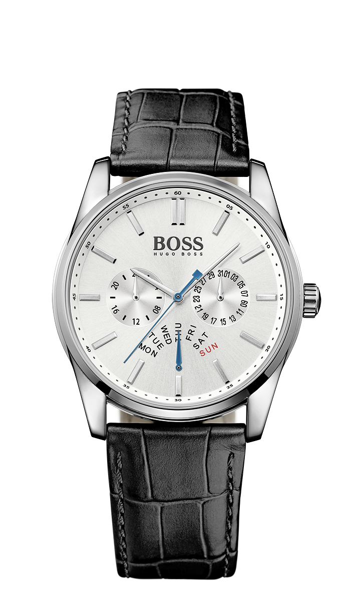 Hugo Boss 1513123 Heritage Silver Leather Quartz Watch - Arnik Jewellers