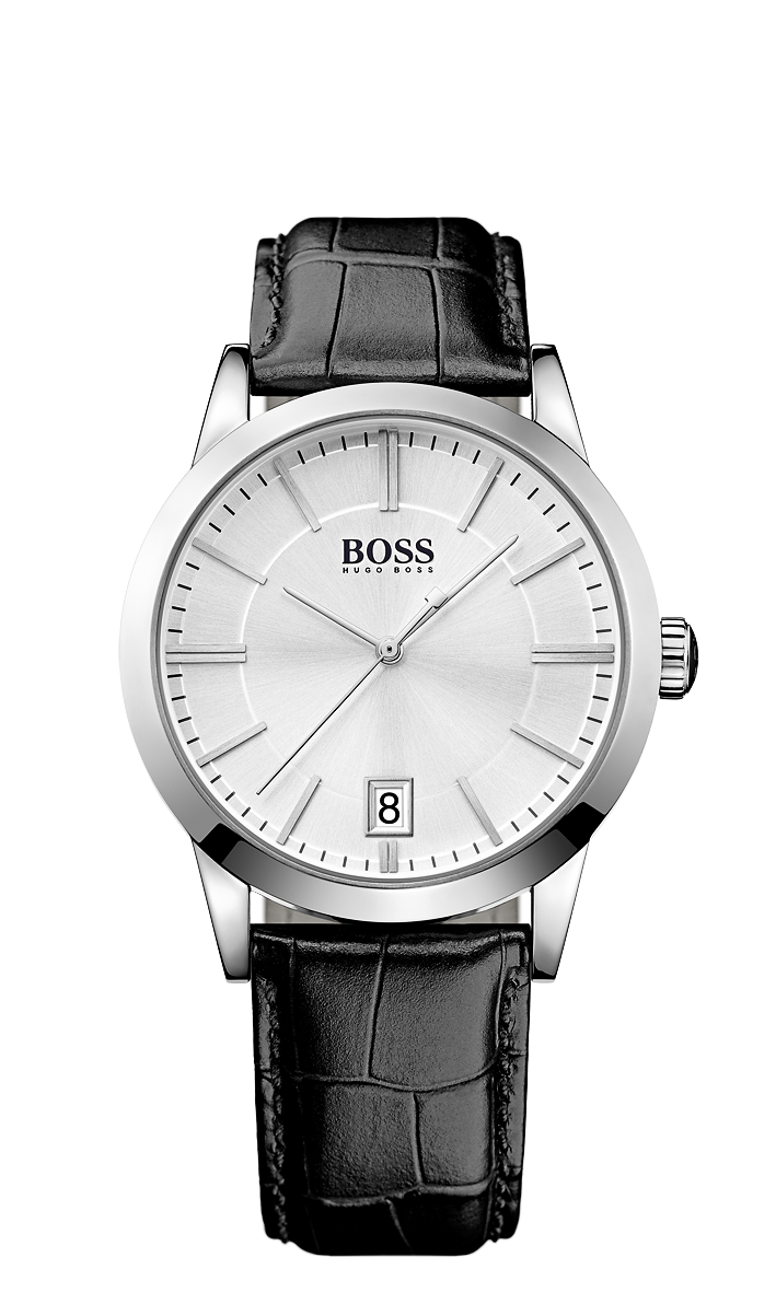 Hugo Boss 1513130 Leather Croc-Embossed Strap 3-Hand Quartz Success Watch - Arnik Jewellers