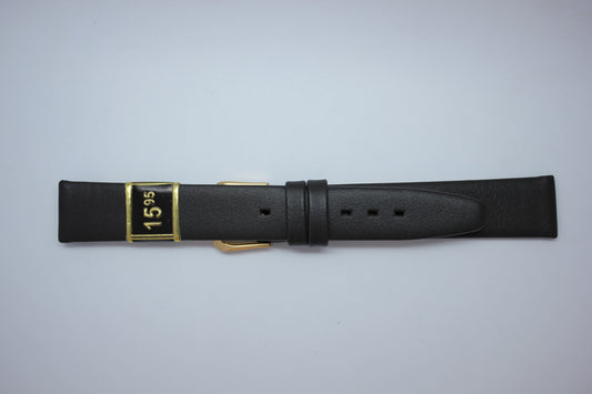 16mm Smooth Plain Leather - Brown