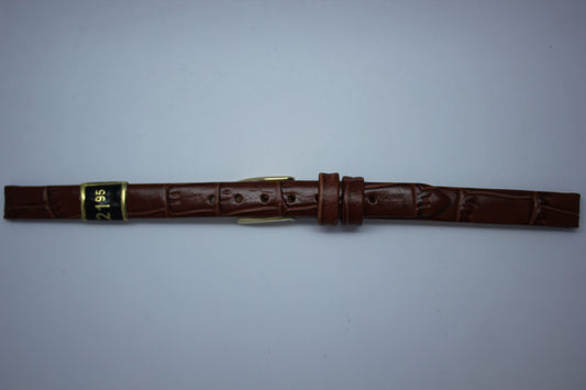 8mm Louisiana Alligator Grain Leather - Brown