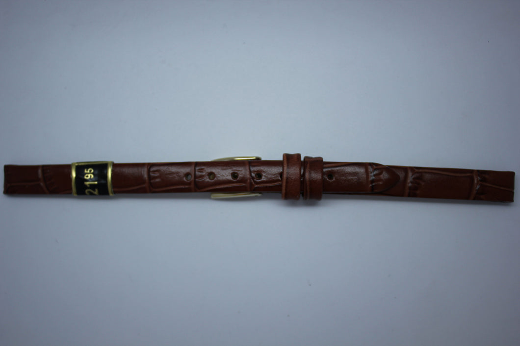 8mm Louisiana Alligator Grain Leather - Brown