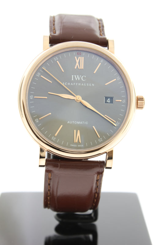 IWC Portofino 18K Rose Gold Automatic 40mm IW356504 - Arnik Jewellers