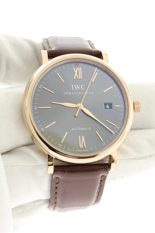 IWC Portofino 18K Rose Gold Automatic 40mm IW356504 - Arnik Jewellers