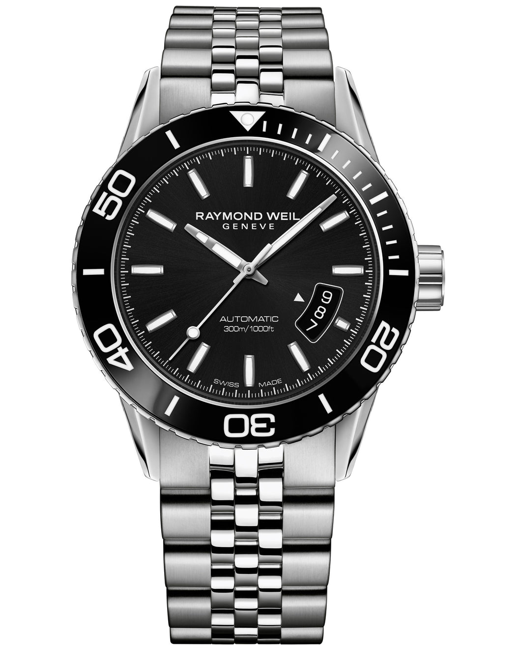 Raymond Weil Freelancer Automatic 42.5mm Black Dial Stainless Steel 2760ST120001 - Arnik Jewellers