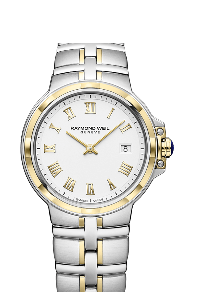 Raymond Weil Parsifal Two Tone Men's Quartz Classic White Dial 41mm 5580-STP-00308 - Arnik Jewellers